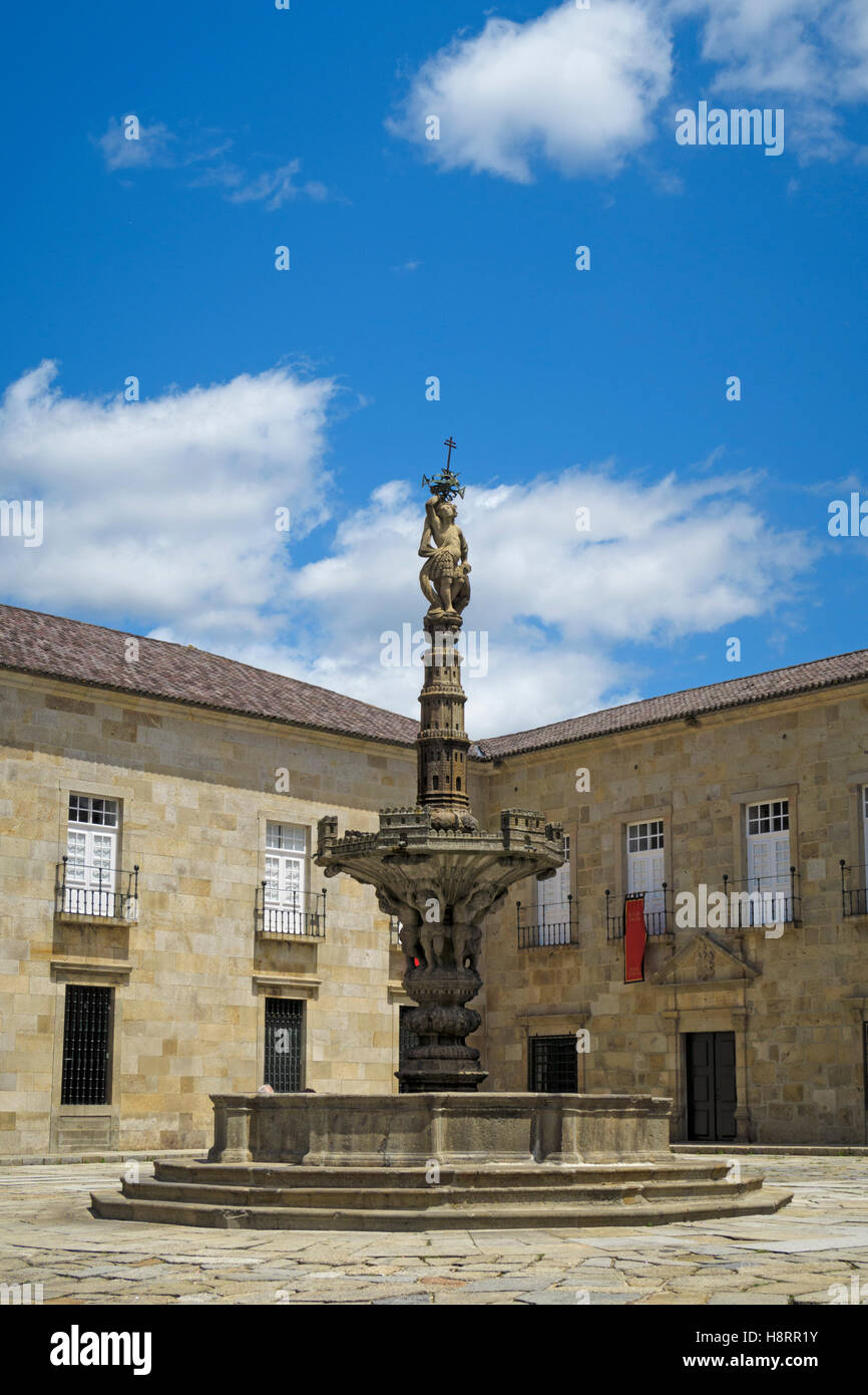 The archiepiscopal court at the Episcopal Palace in Braga, Portugal, Europe Stock Photo