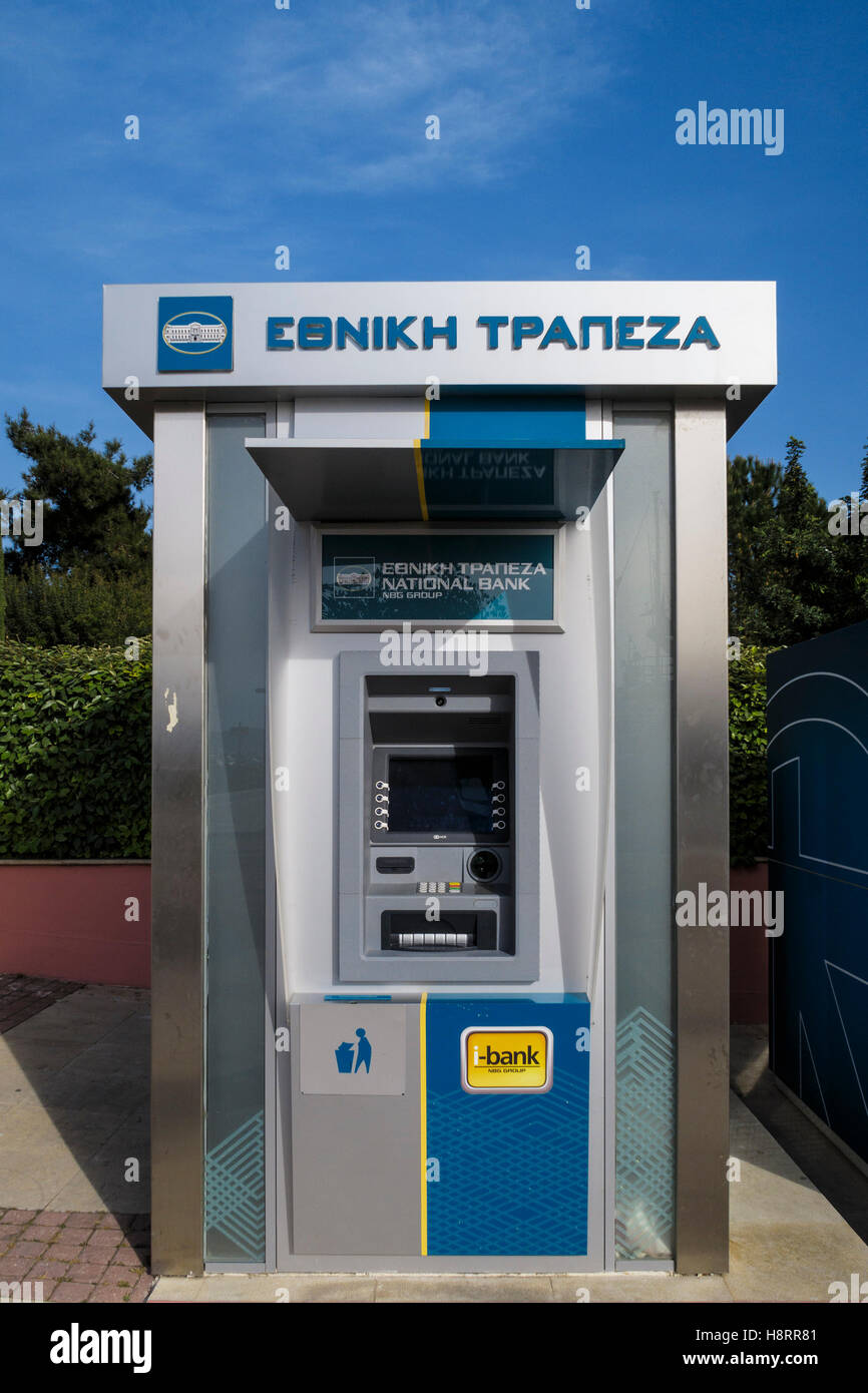 ATM machine, Athens, Greece Stock Photo