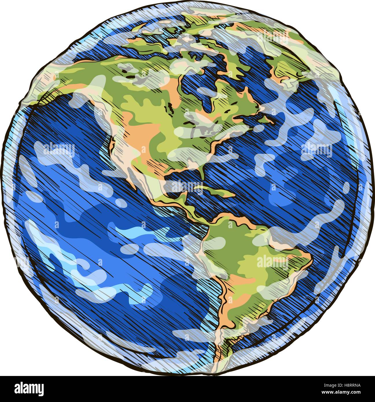 Globe Outline Drawing Globe Outline Drawing