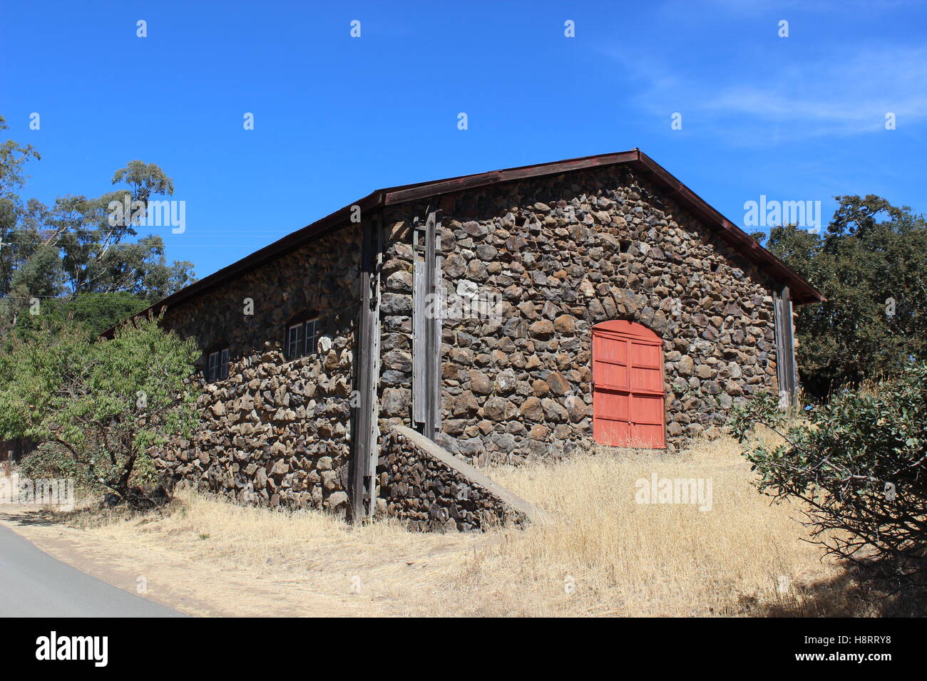 Stallion Barn, Beauty Ranch, Jack London State Historic Park, California Stock Photo