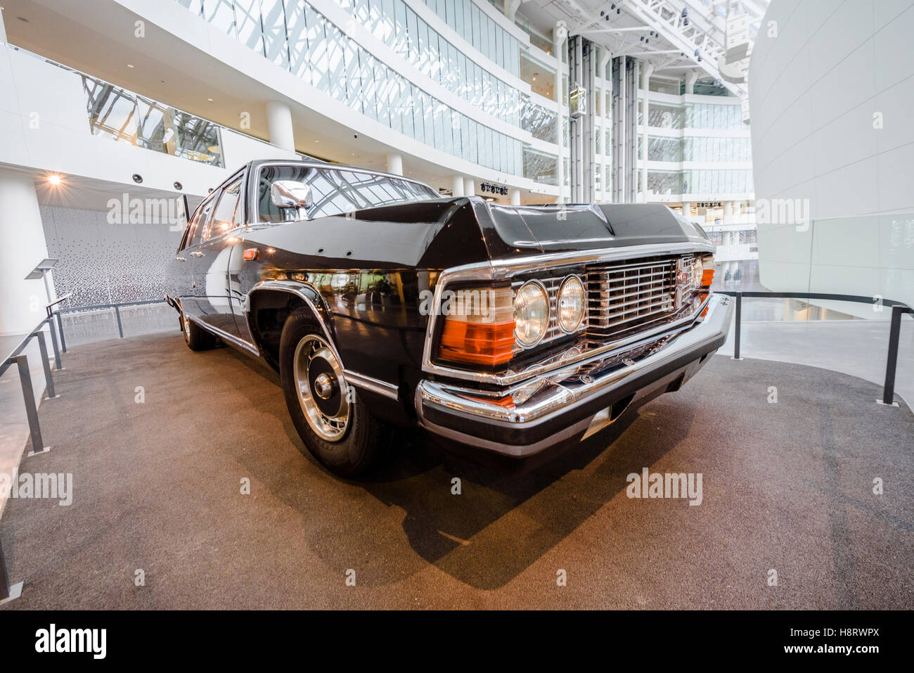 Boris Yeltsin limousine in Yelstin museum (Ekaterinburg, Russia) Stock Photo