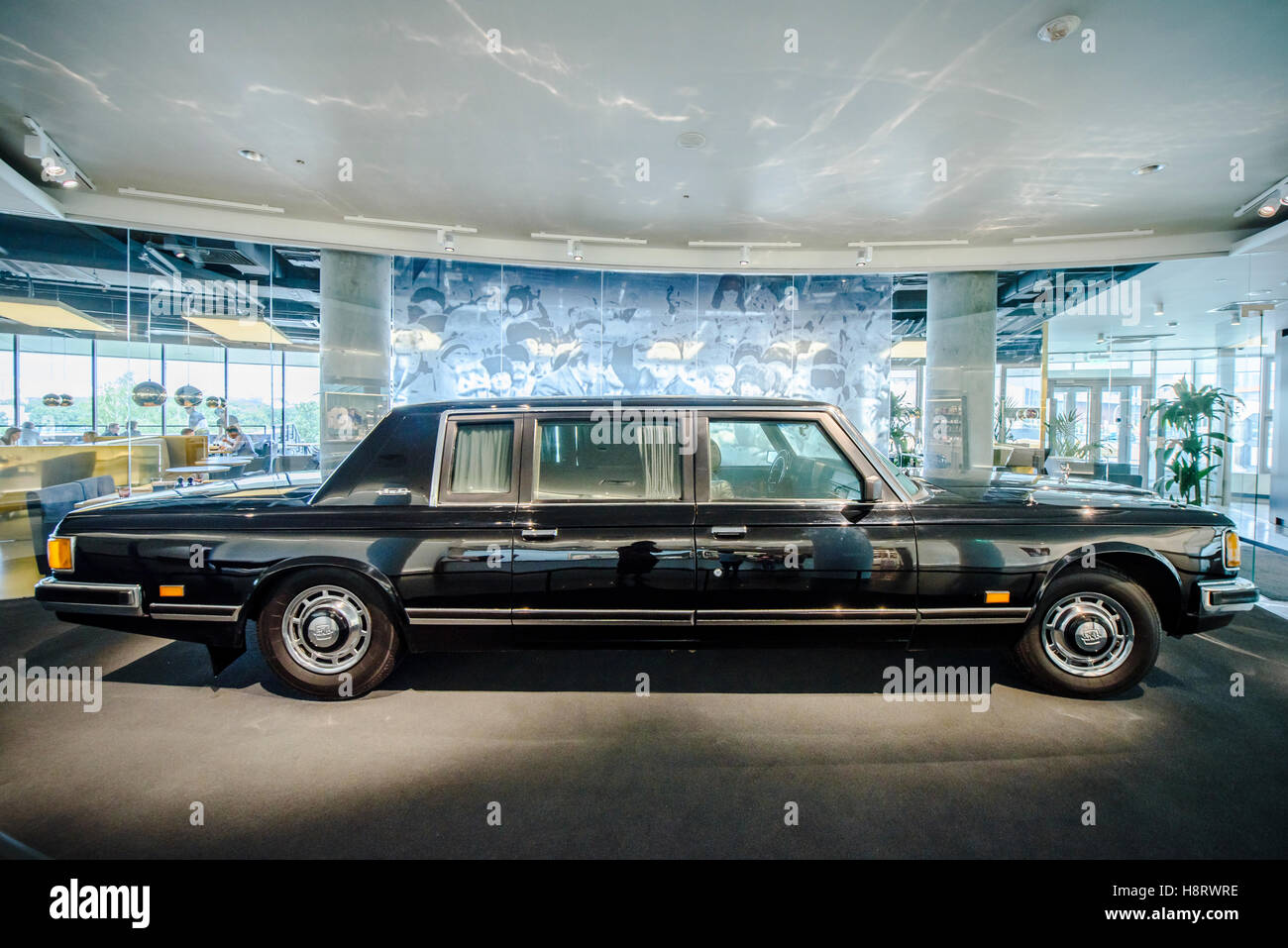 Boris Yeltsin limousine in Yelstin museum (Ekaterinburg, Russia) Stock Photo