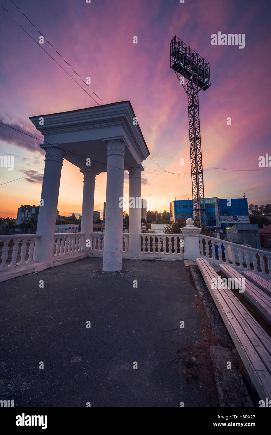 Pervouralsk Stadium Stock Photo