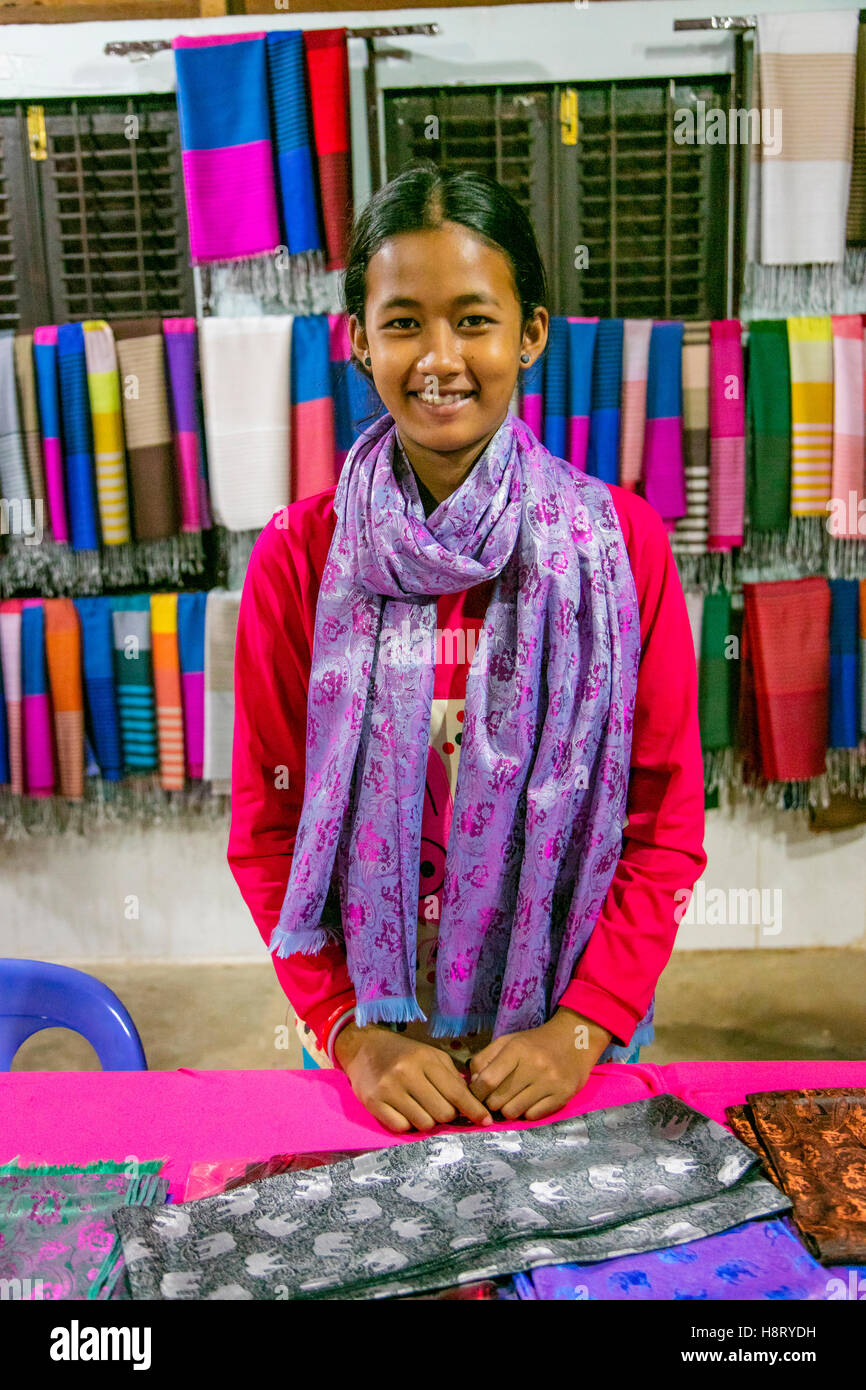 Silk plantation, Koh Oknha Tey Island, Cambodia Stock Photo Alamy