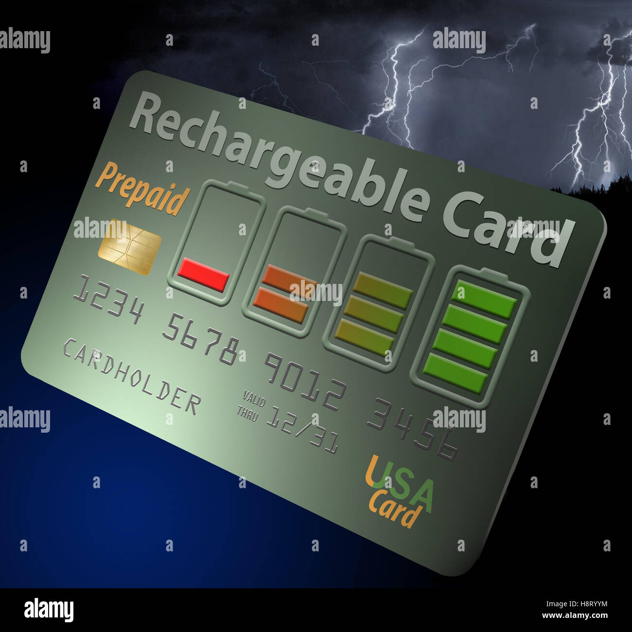 Here is a pre-paid gift card that can be refilled and recharged Stock ...