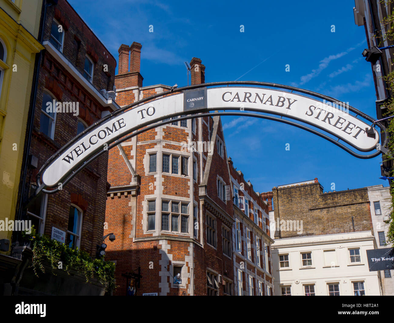 UK, England, London, Carnaby street, arch Stock Photo