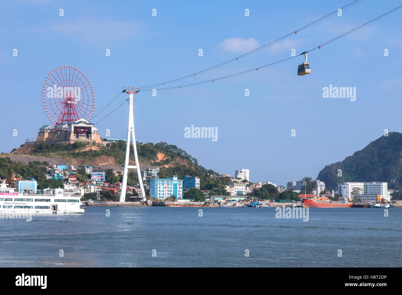 Ha Long Queen Cable Car, Halong Bay, Vietnam, Indochina, Asia Stock Photo