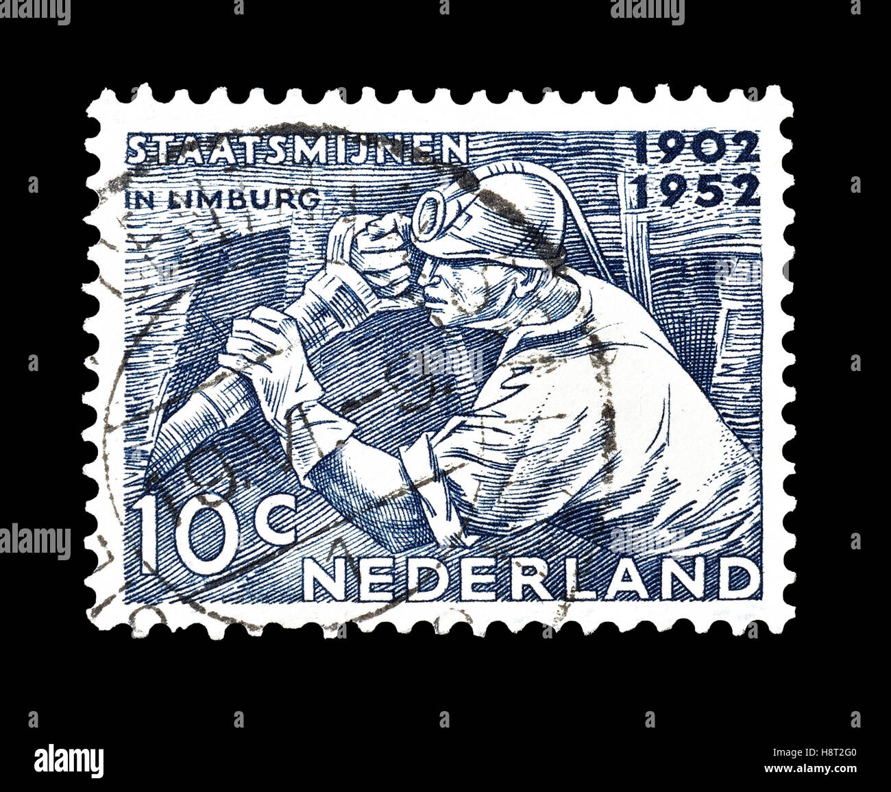 Netherlands stamp 1952 Stock Photo