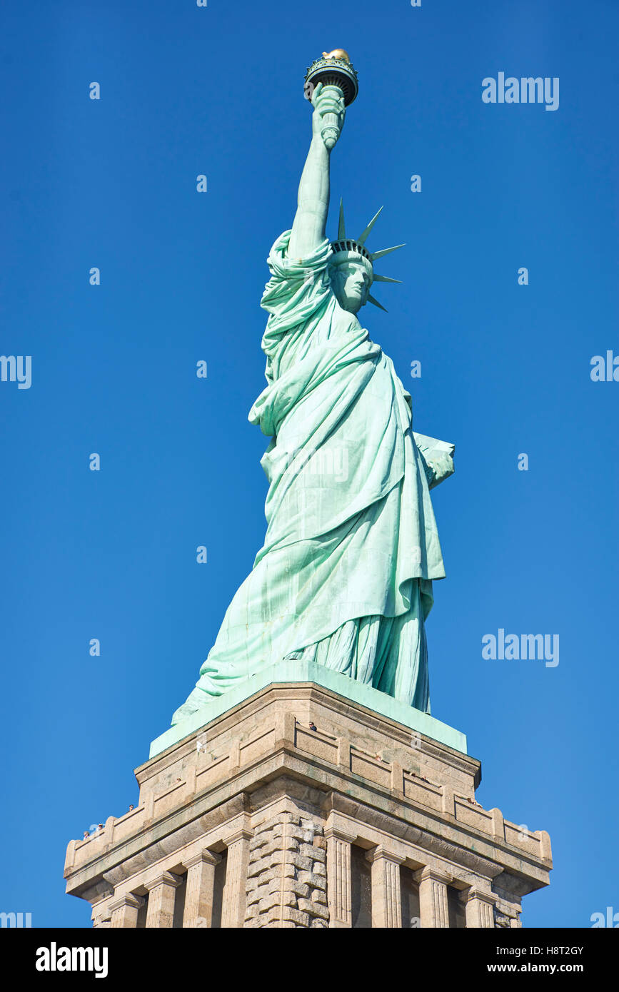 Statue of liberty pedestal construction hires stock photography and