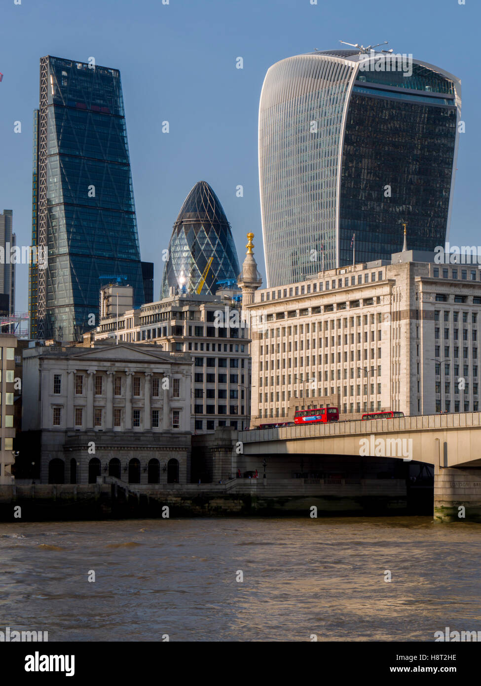 London City Southwark Bridge Stock Photo