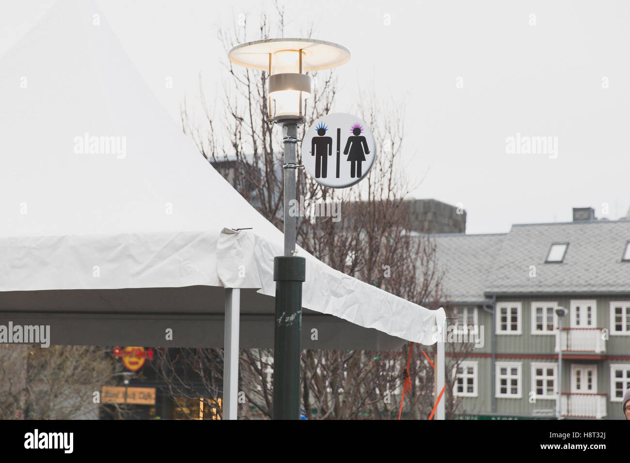 Toilet sign man woman hires stock photography and images Alamy