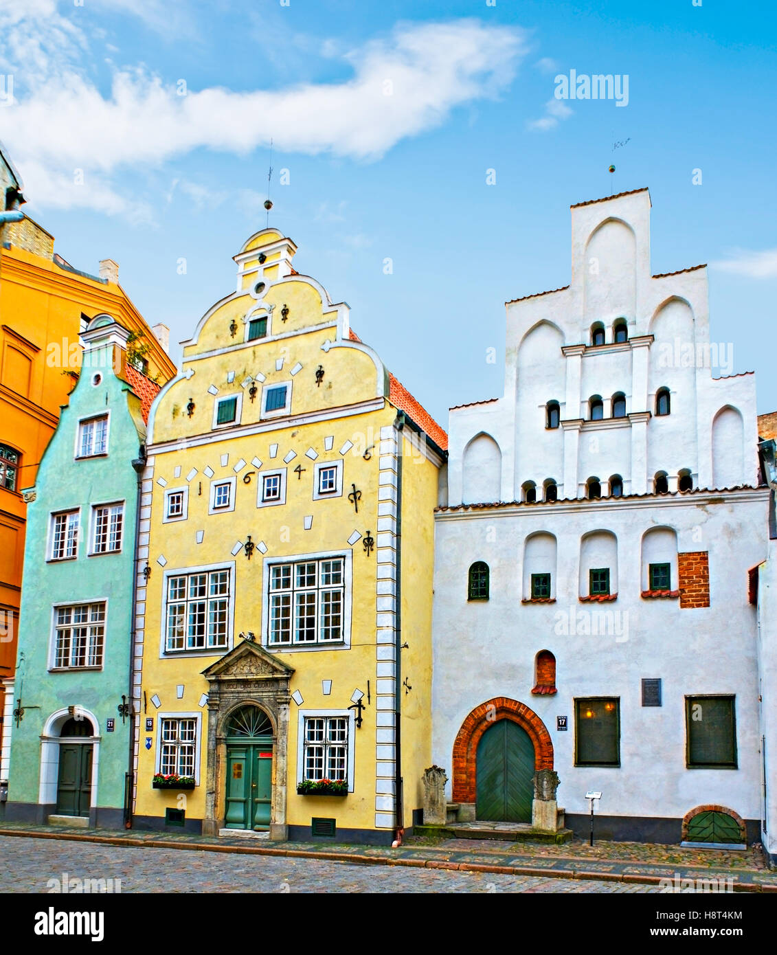 he oldest complex of dwelling houses in Riga is named Three Brothers