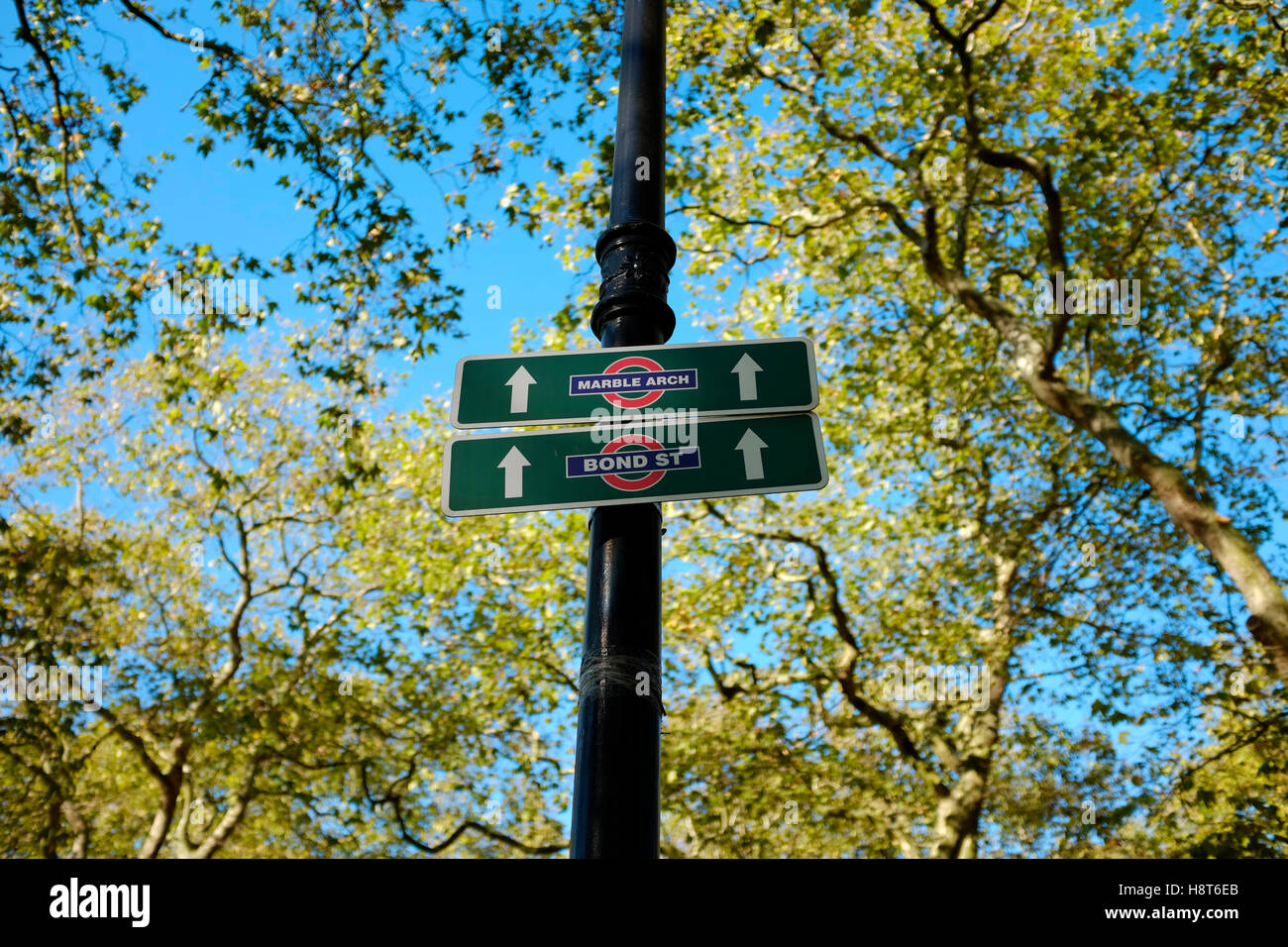 Tourist sign, Hyde Park, London, England, UK Stock Photo Alamy