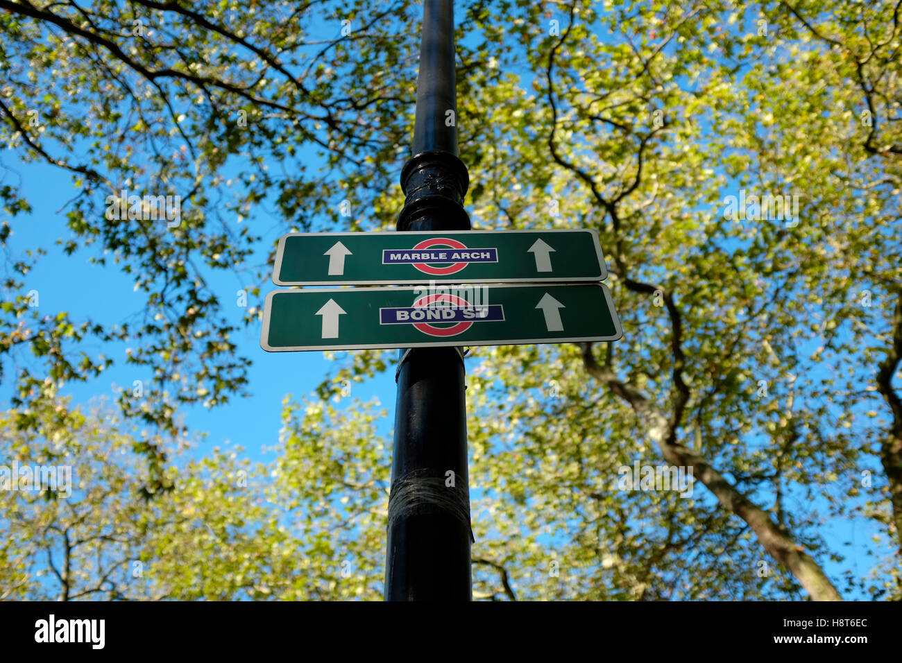 Tourist sign, Hyde Park, London, England, UK Stock Photo Alamy