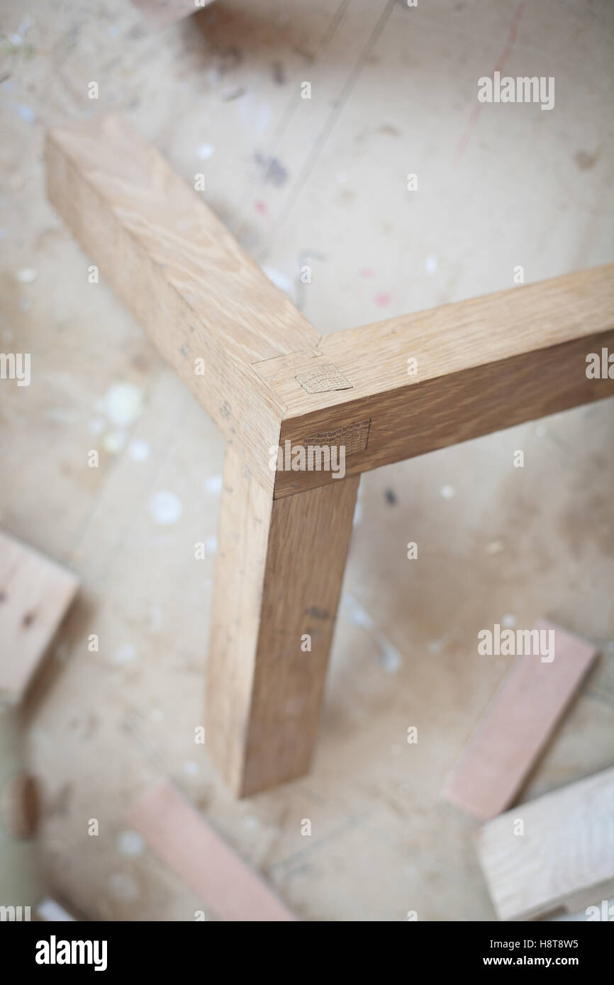 Detail of a cabinet makers bespoke joinery Stock Photo - Alamy