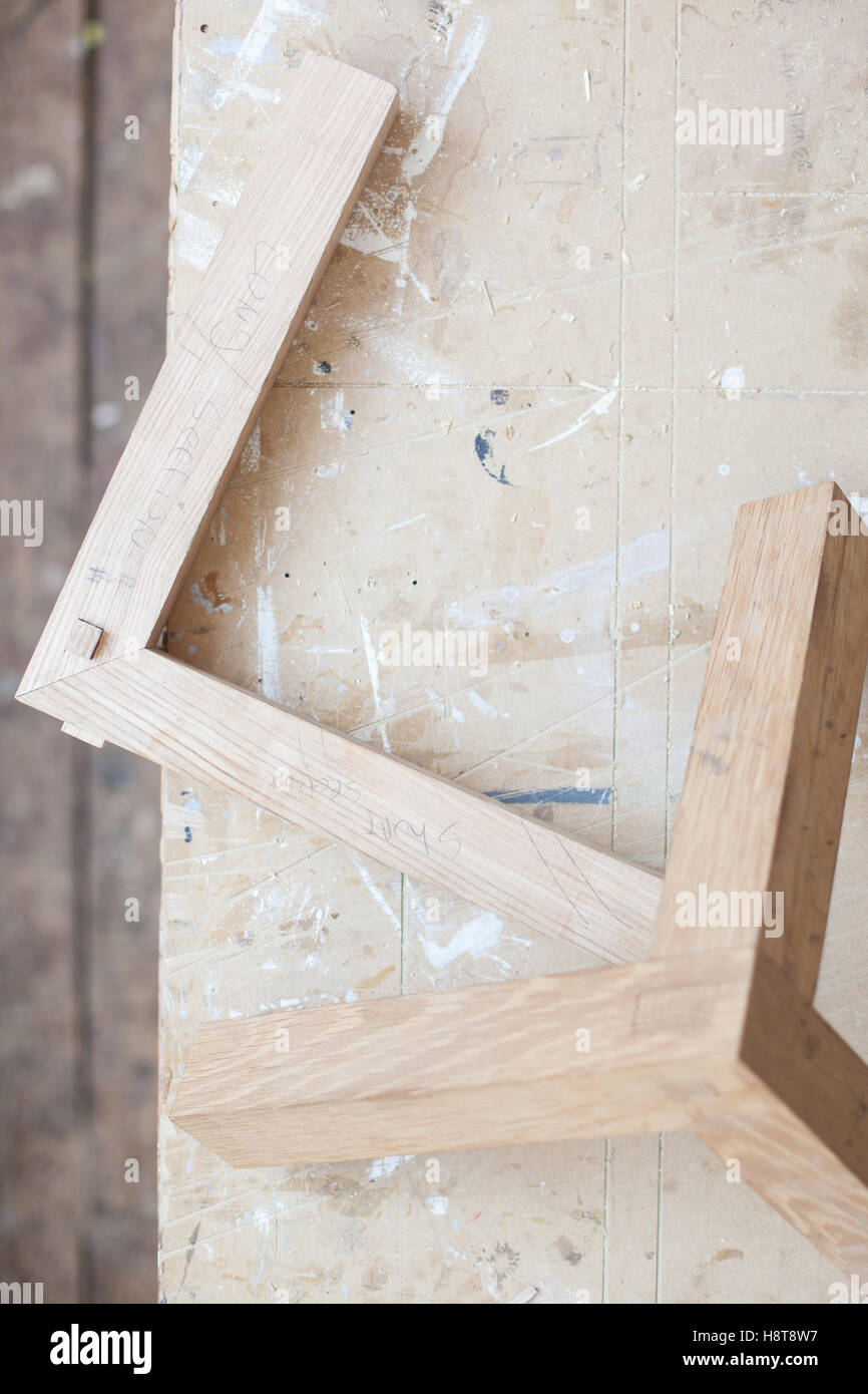 Detail of a makers bespoke joinery Stock Photo Alamy