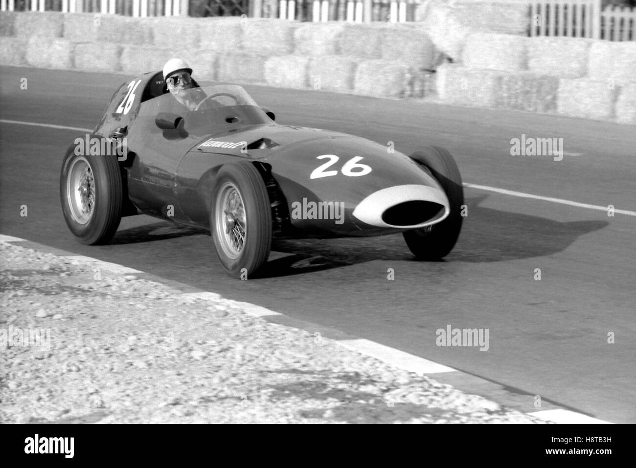 1957 PESCARA GP MOSS VANWALL WINNER Stock Photo