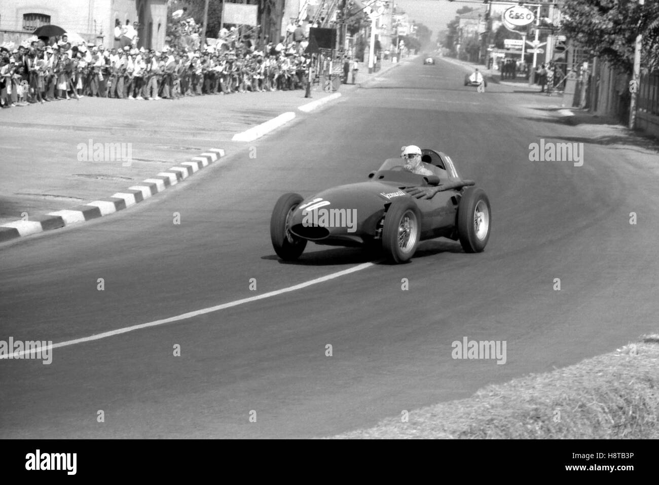 1957 PESCARA GP STUART LEWIS EVANS VANWALL Stock Photo