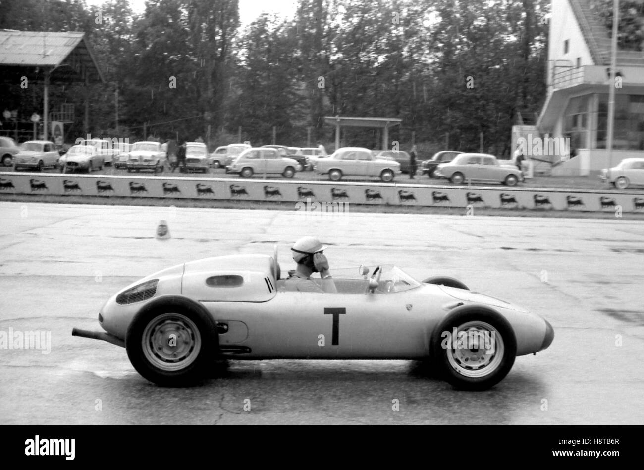 1961 ITALIAN GP WORKS PORSCHE 718 T CAR Stock Photo