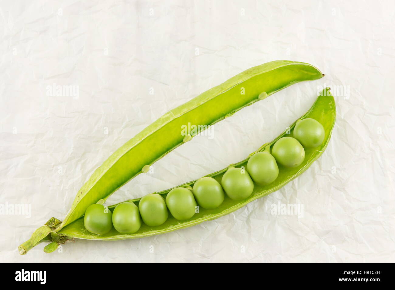 Fresh raw organic peas ready for cooking lunch Stock Photo