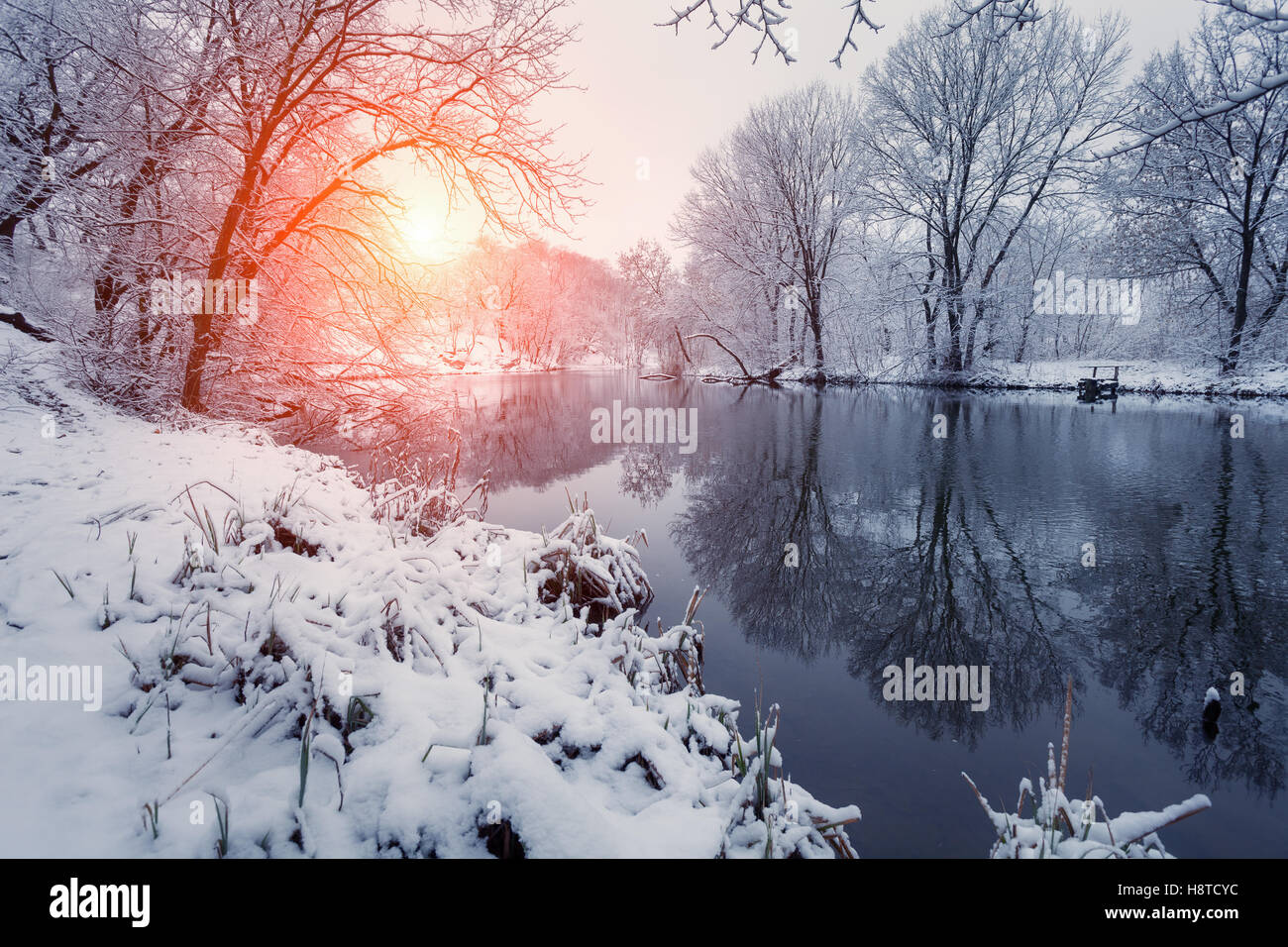 Winter seasonal landscape hi-res stock photography and images - Alamy