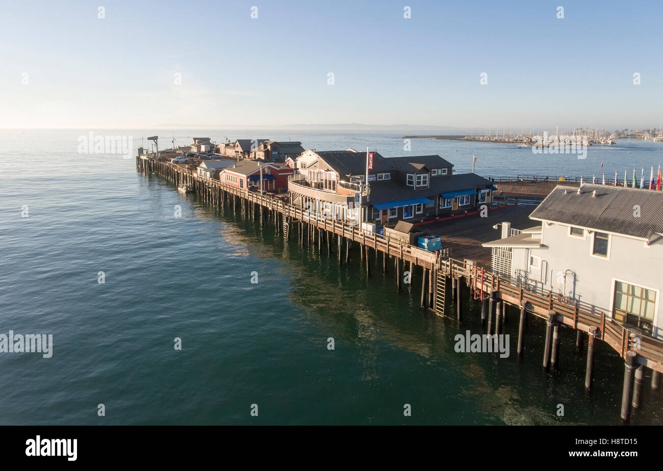 Stearns Wharf- Santa Barbara California Stock Photo
