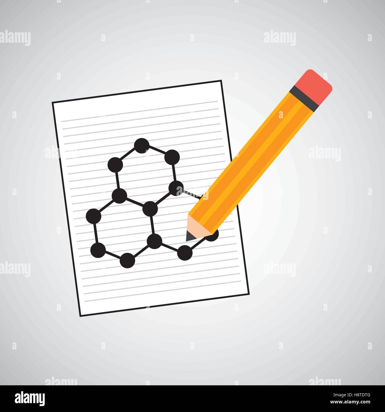 science laboratory molecule structure drawing graphic vector ...