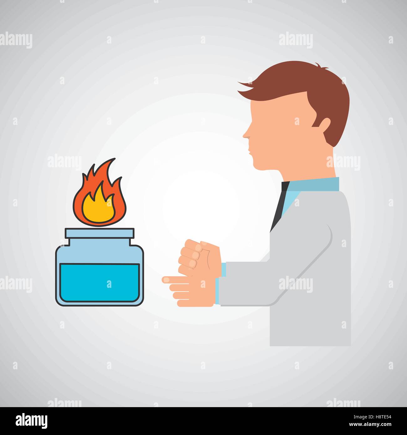Bunsen burner beaker boiling hi-res stock photography and images - Alamy