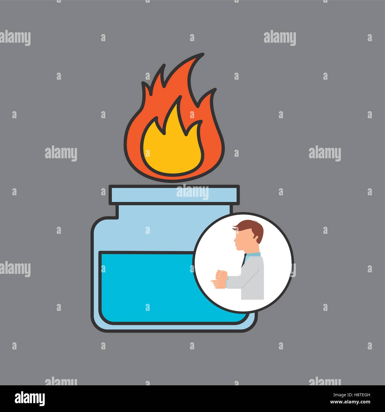 Bunsen burner beaker boiling hi-res stock photography and images - Alamy