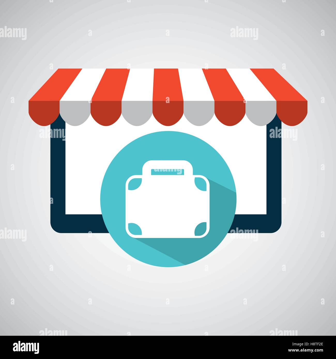 online shop business suitcase design icon vector illustration eps 10 Stock Vector