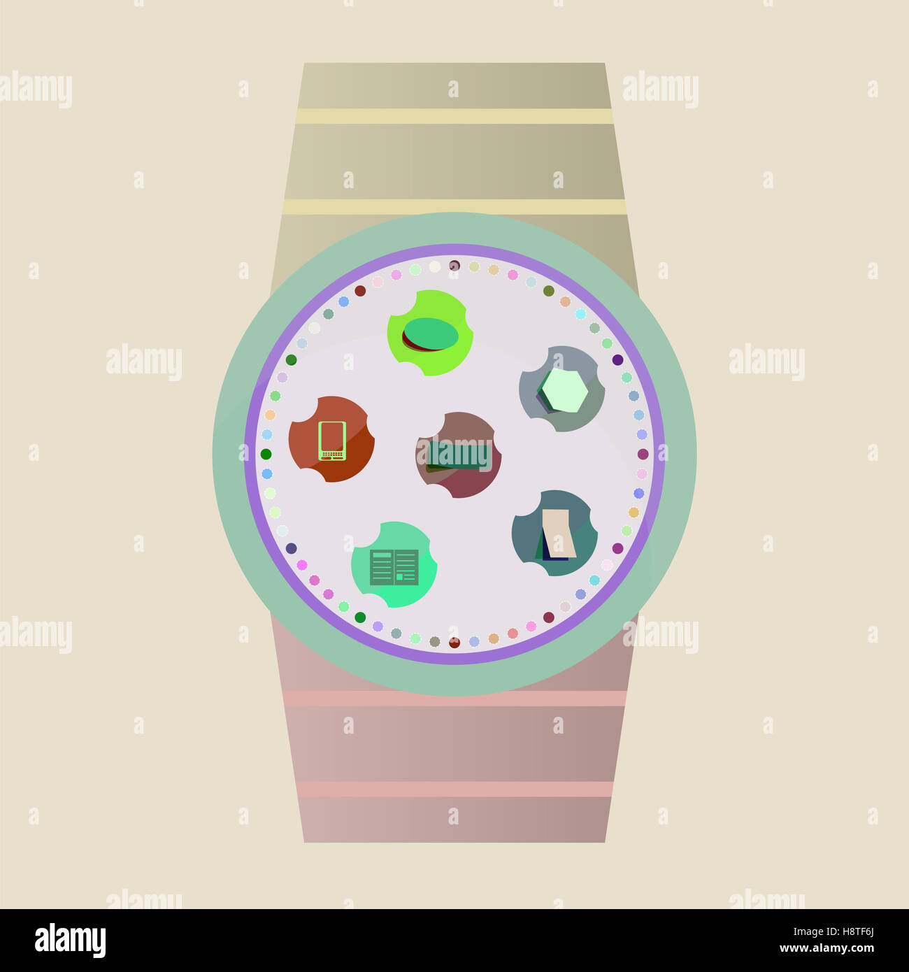 Smart Watch Icons Stock Photo - Alamy