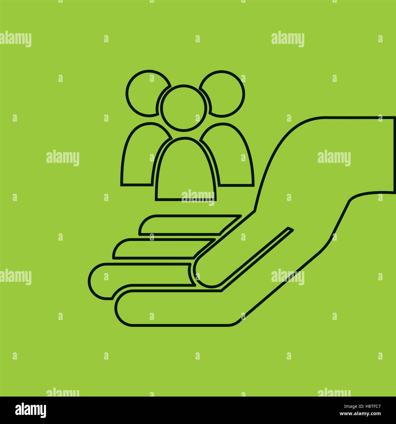 hand hold group person e-commerce icon vector illustration eps 10 Stock ...
