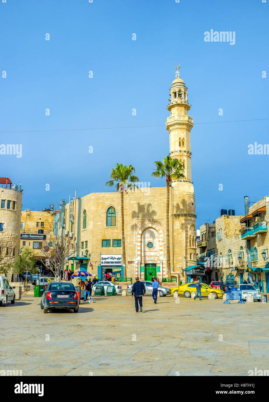The Mosque of Omar is the only mosque in the city centre Stock Photo