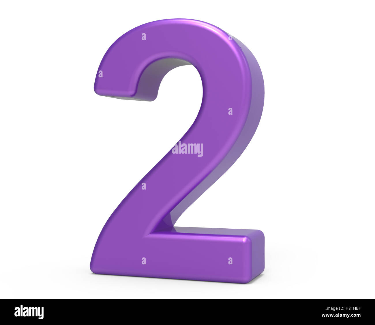 Purple letter 2 hi-res stock photography and images - Alamy