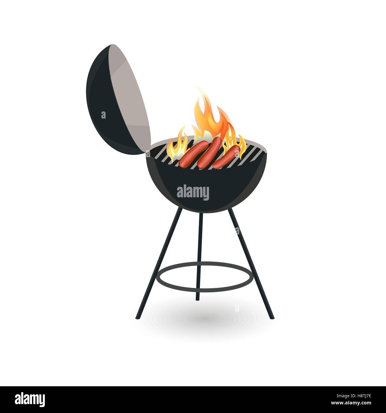 BBQ icon isolated Stock Vector Image & Art - Alamy