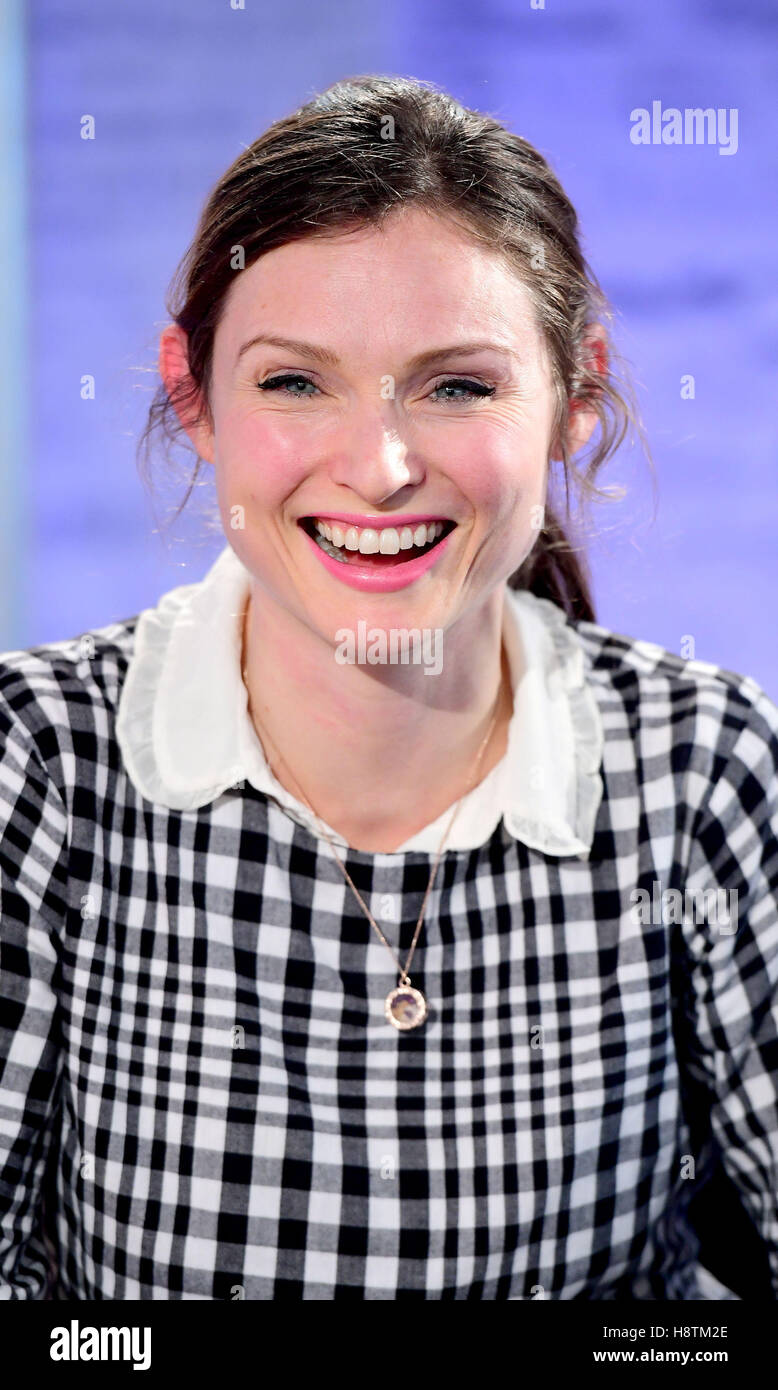 Sophie Ellis Bextor speaking at an AOL BUILD series London event at AOL's Capper Street in London. Stock Photo