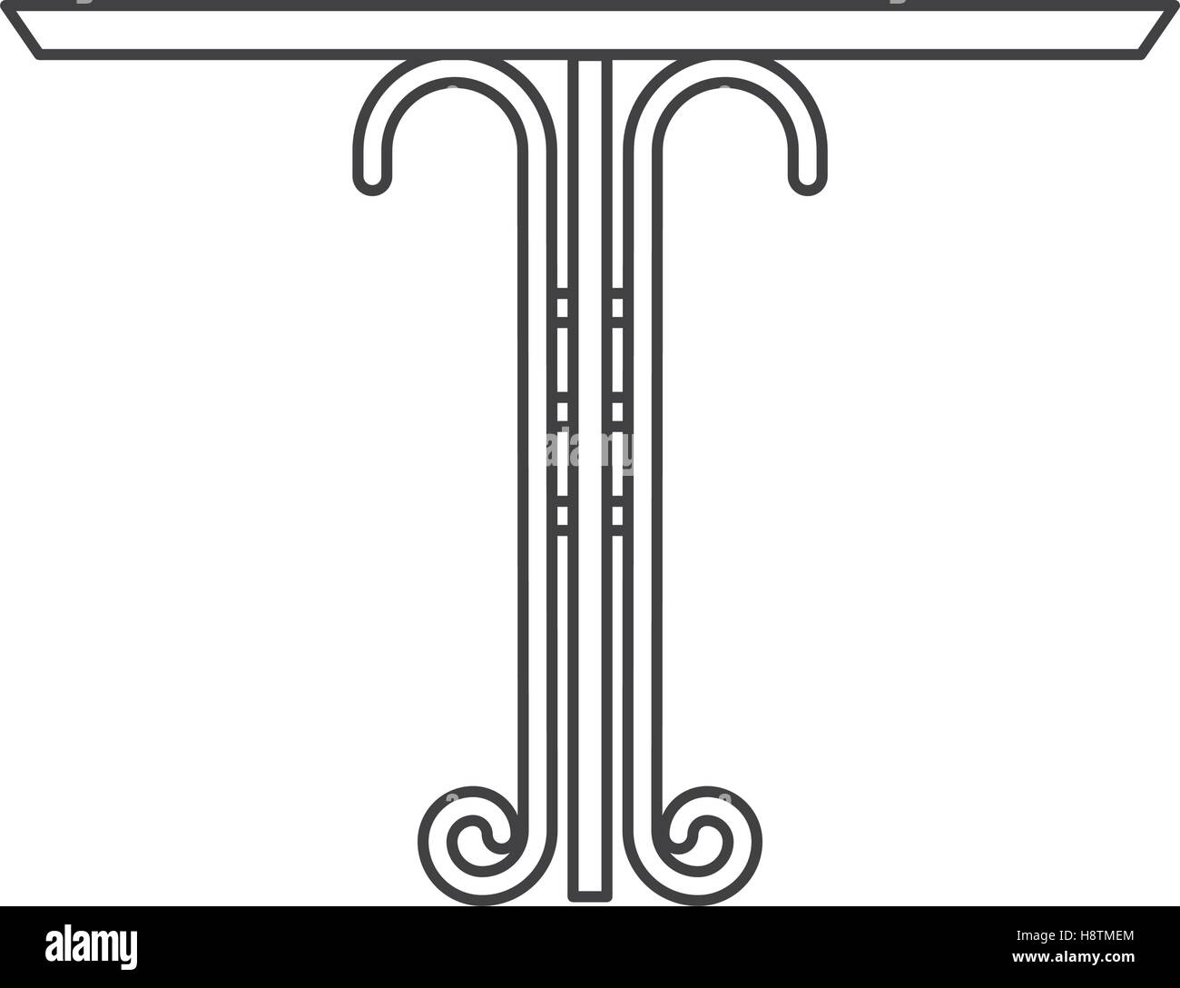 wrought iron frame isolated icon vector illustration design Stock ...