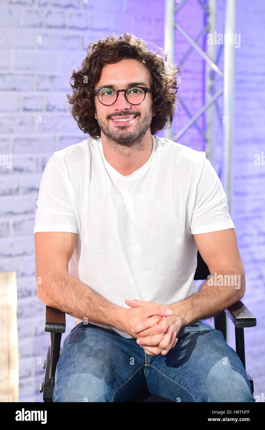Joe Wicks speaking at an AOL BUILD series London event at AOL's Capper Street in London. Stock Photo