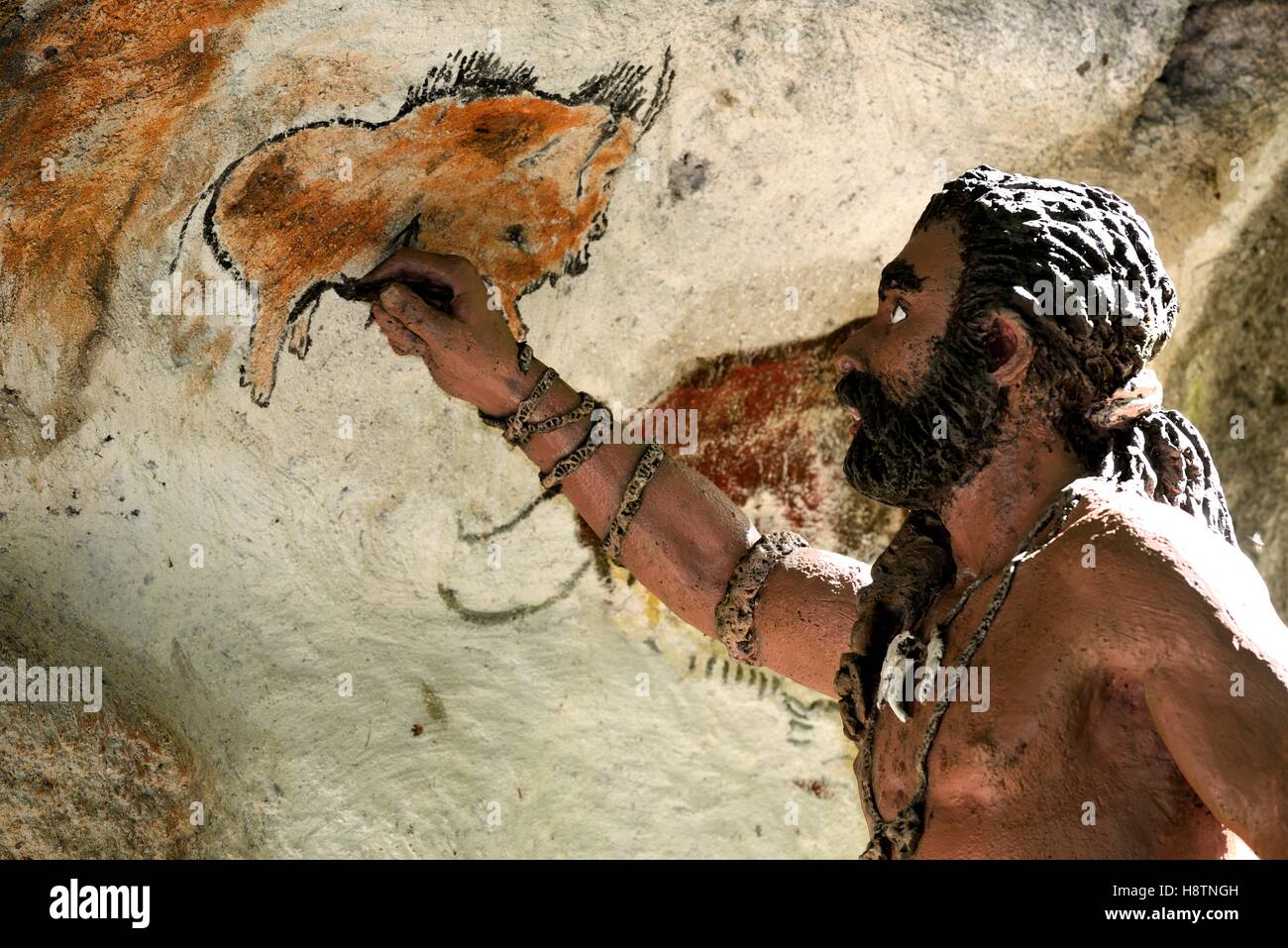 prehistoric art painting cave prehistoric park dino zoo stock prehistoric art