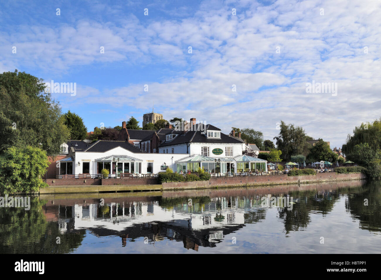 The Waveney House Hotel on the banks of the River Waveney in Beccles on ...