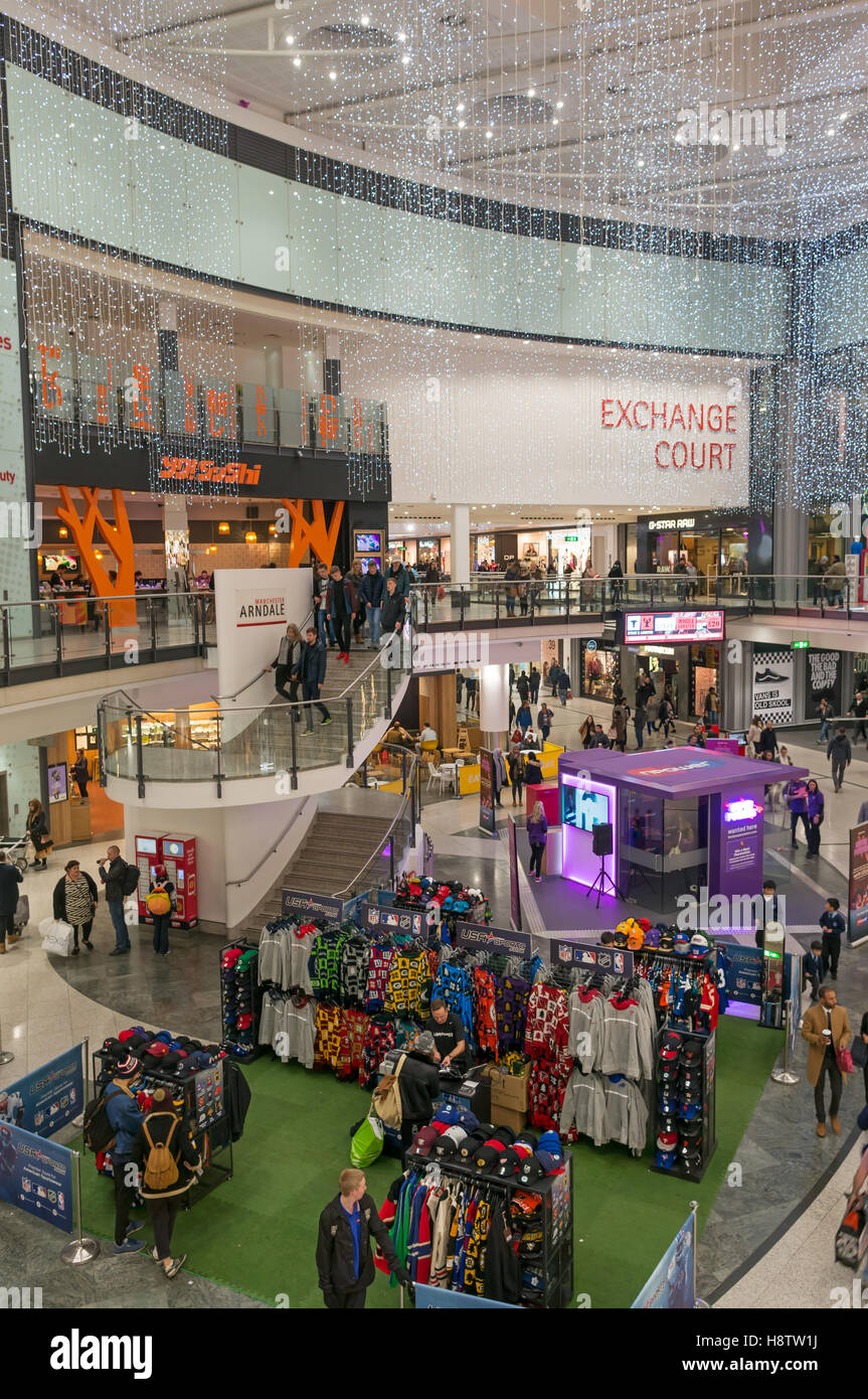 The Exchange Court within Manchester Arndale centre, England, UK Stock Photo