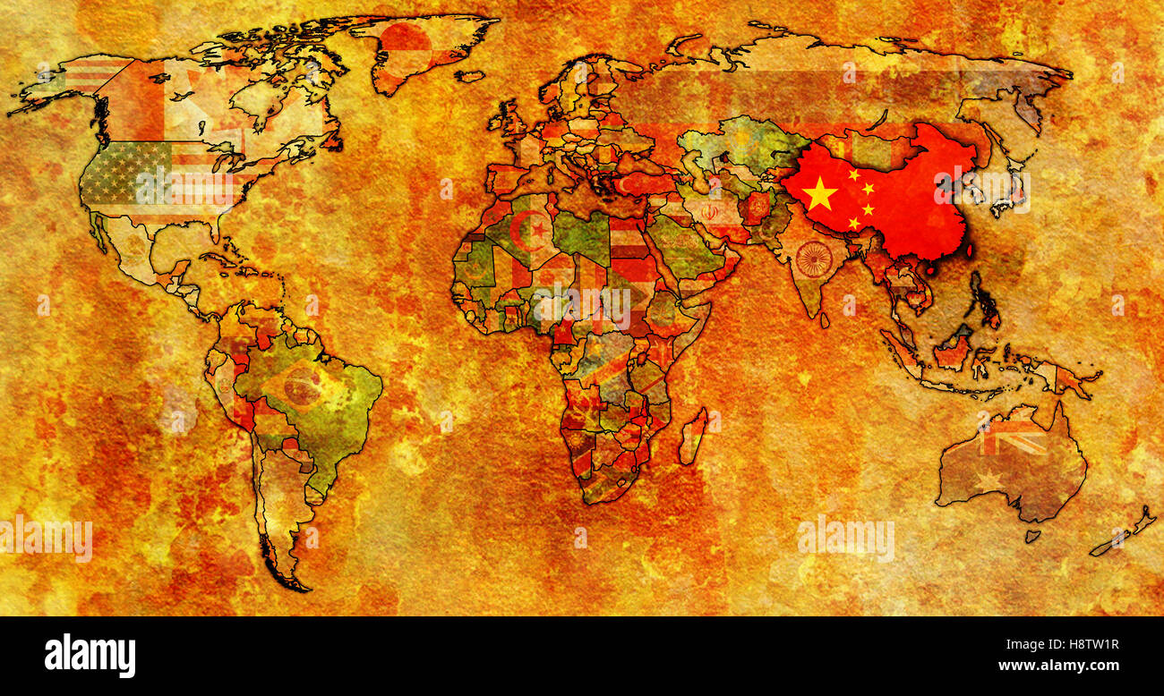 China political map hi-res stock photography and images - Alamy
