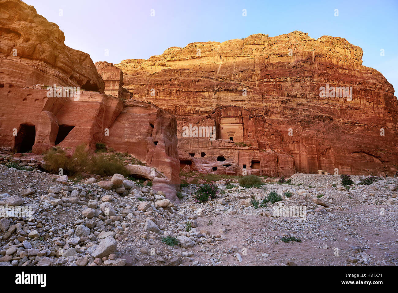 Ancient city of Petra, Jordan Stock Photo