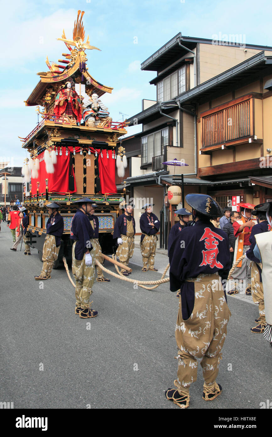 Japan, Gifu, Takayama, festival, float, people Stock Photo Alamy