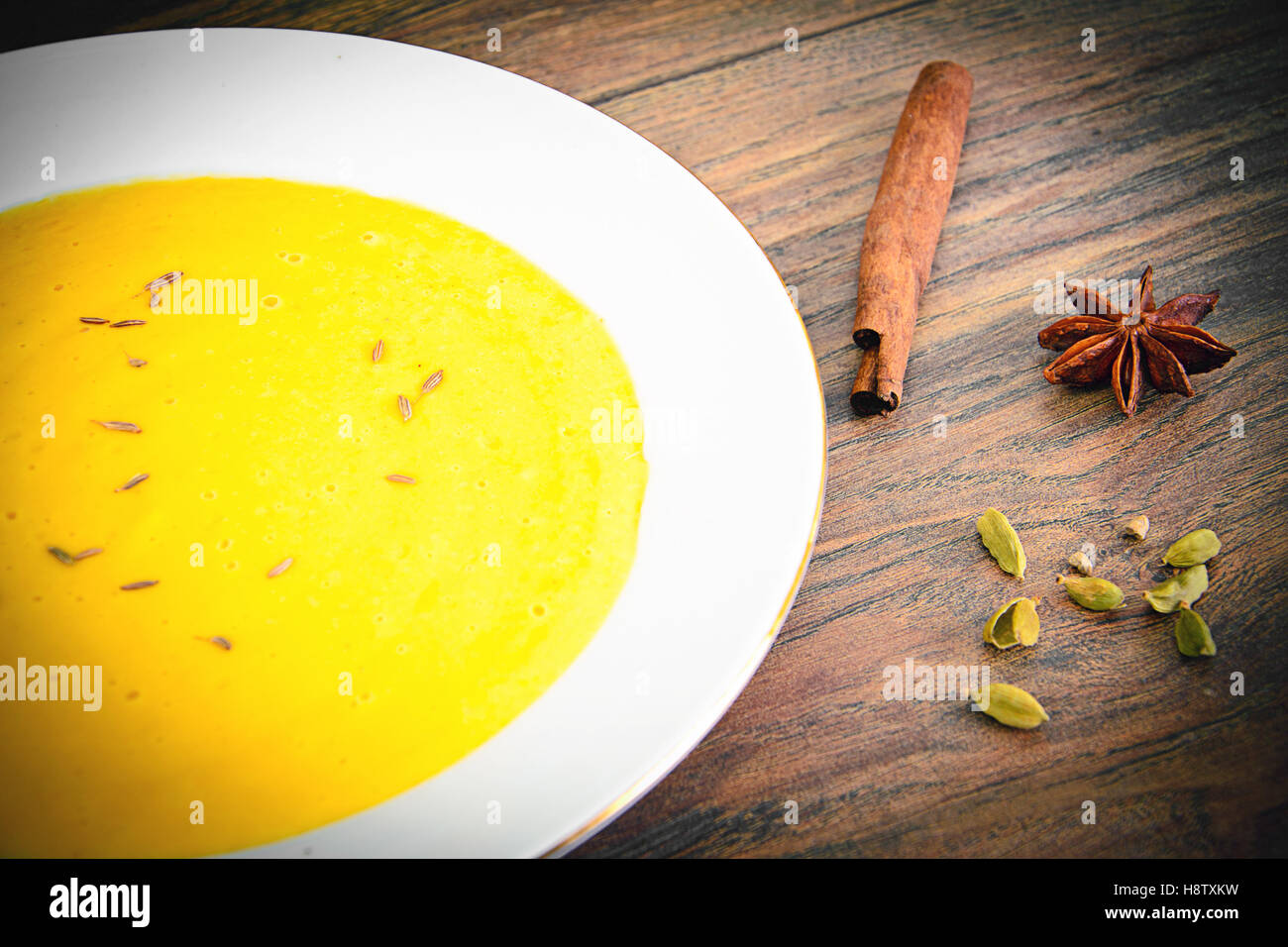 Diet and Healthy Organic Food Pumpkin Soup Stock Photo Alamy