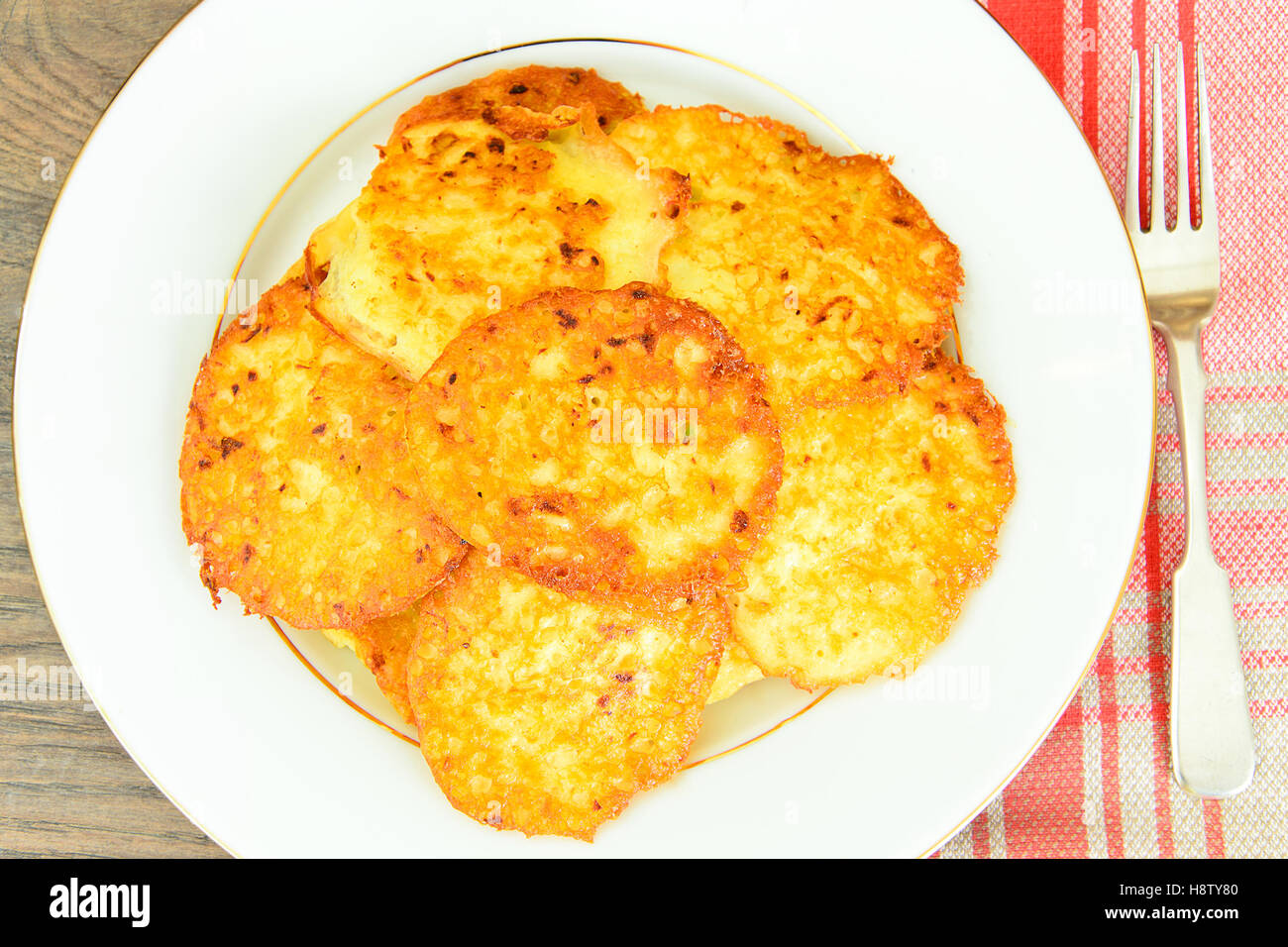 Fried Potato Pancakes. Belarusian and German Cuisine Stock Photo Alamy