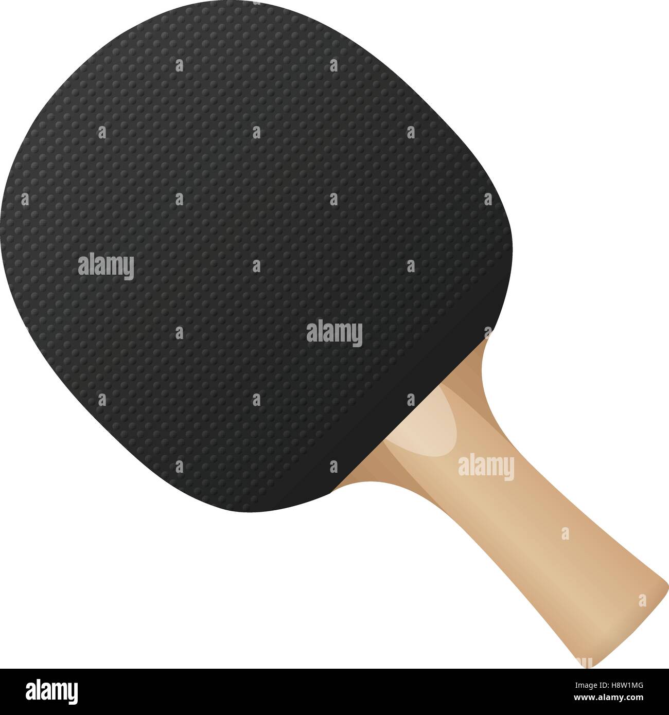 Table tennis bat on a white background. Stock Vector