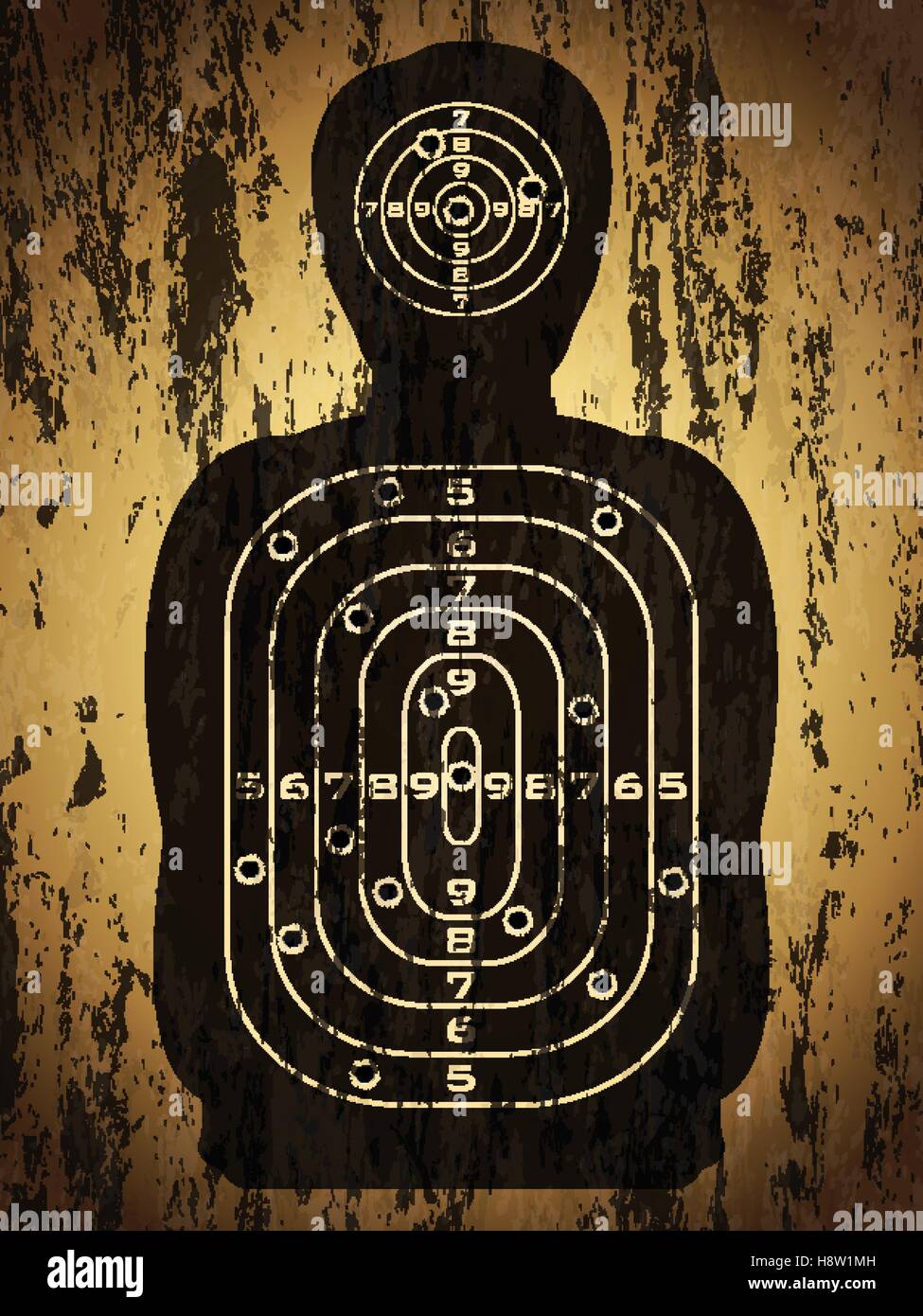 Silhouette shooting target hi-res stock photography and images - Alamy