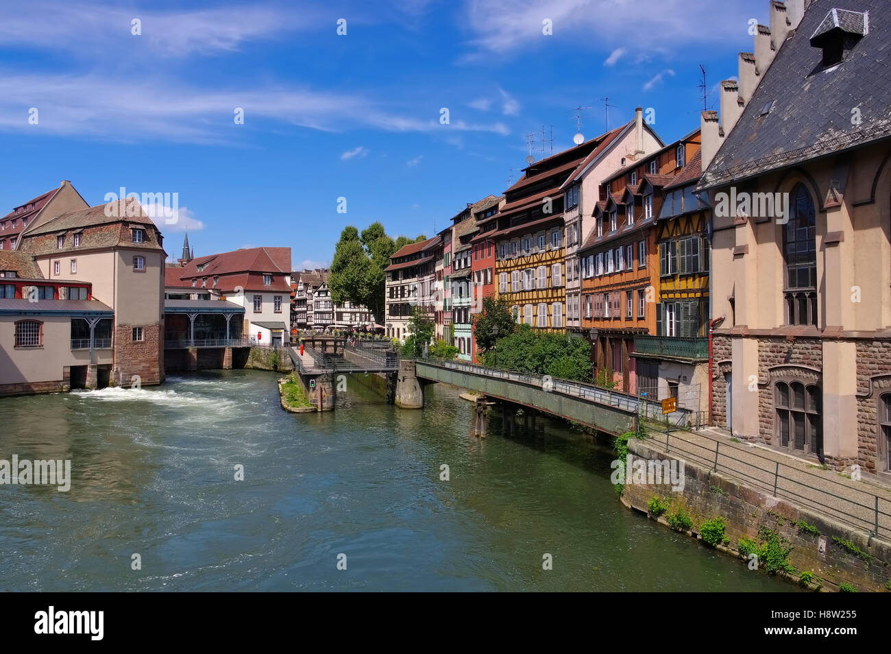 Strassburg Petite France im Elsass, Frankreich - Strasbourg Petite France in  Alsace, France Stock Photo