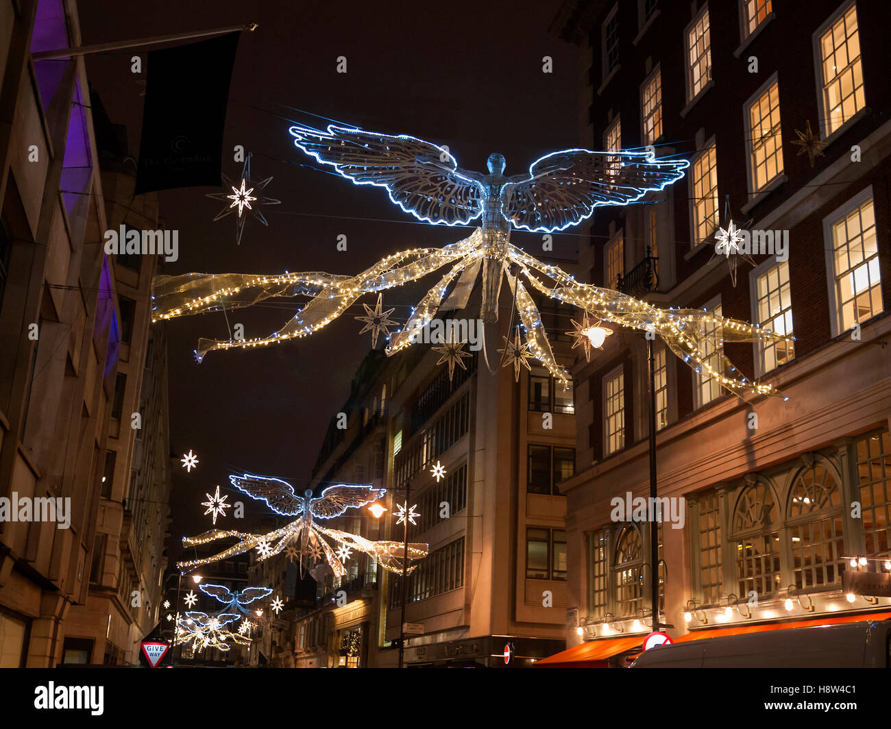 Jermyn Street London UK Christmas Lights 2016 Stock Photo